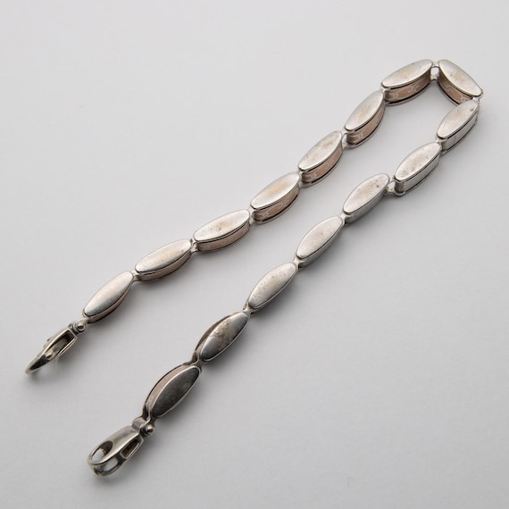 Vintage 9ct White Gold Italian Bracelet – 7.5 inches