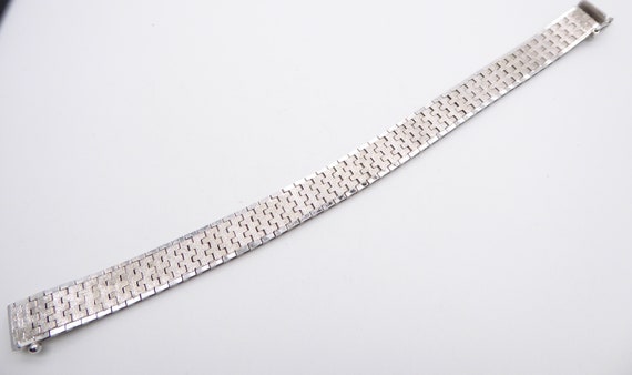 Vintage C1960s Italian Vicenza Silver Tactile Watch Strap Bracelet