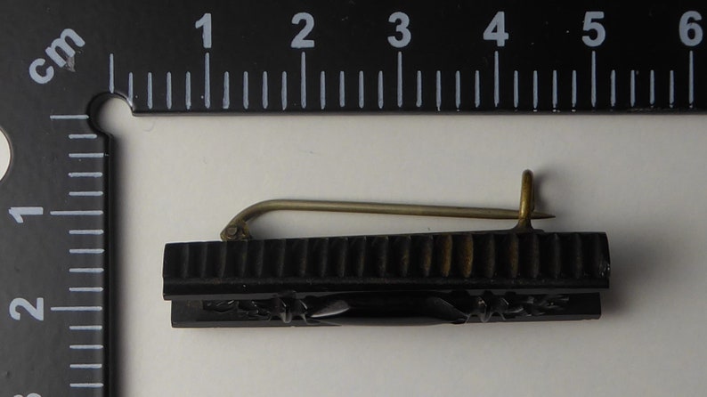 Antique Carved Whitby Jet Brooch Victorian Mourning Jewellery