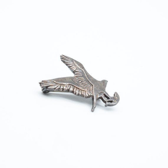 Vintage Orkney Ortak Malcolm Gray Sterling Silver Sea Eagle Brooch