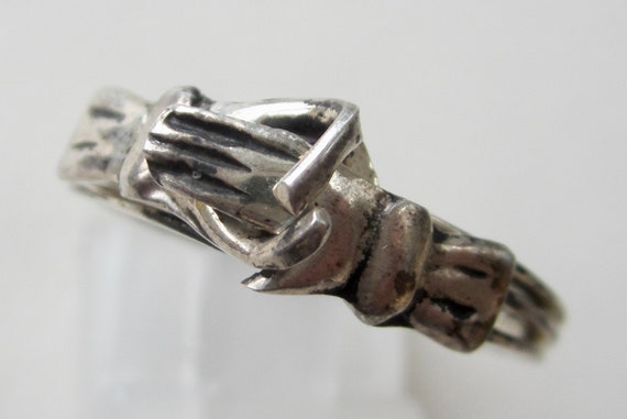 Vintage Fede Gemmel Ring – Sterling Silver Mexico – Size M