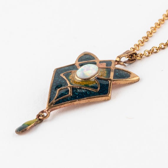 Art Nouveau Opal Pendant