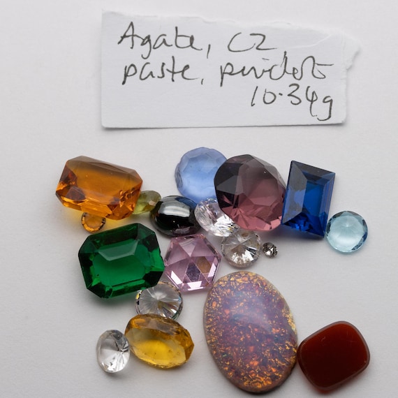 Mixed lot Vintage Loose Gemstones – Sapphire, Zircon, Spinel, Grossular Garnet, Citrine, Amethyst, Rock Crystal