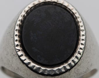 オニキスシルバーシグネットリング 15756-2292 - Etsy 日本