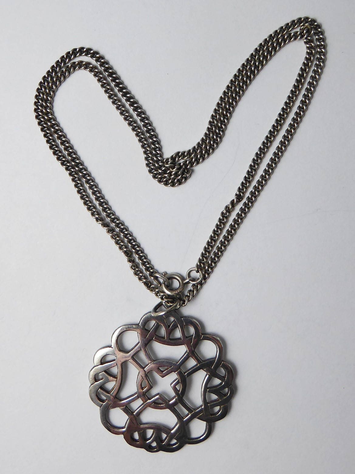 Vintage C1970s 1978 Scottish Sterling Silver Malcolm Gray Celtic Knot ...