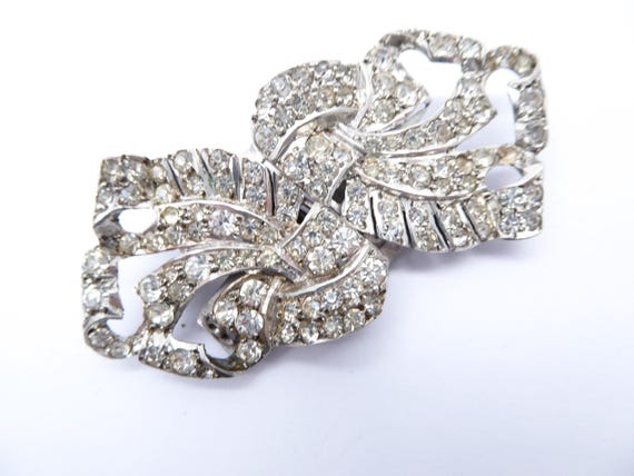 Vintage Silver Duette Brooch