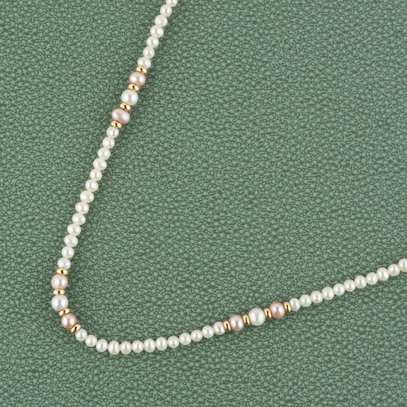 Vintage 9ct Pearl Necklace