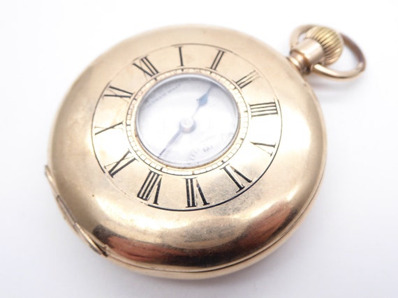 Antique Am Watch Co Waltham 1899 Fahys Half Hunter  Pocket Watch