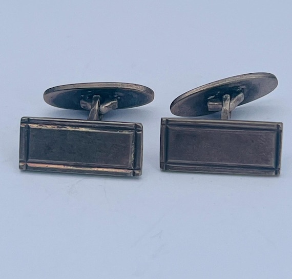 Vintage Aarre Krogh Danish Silver Cufflinks