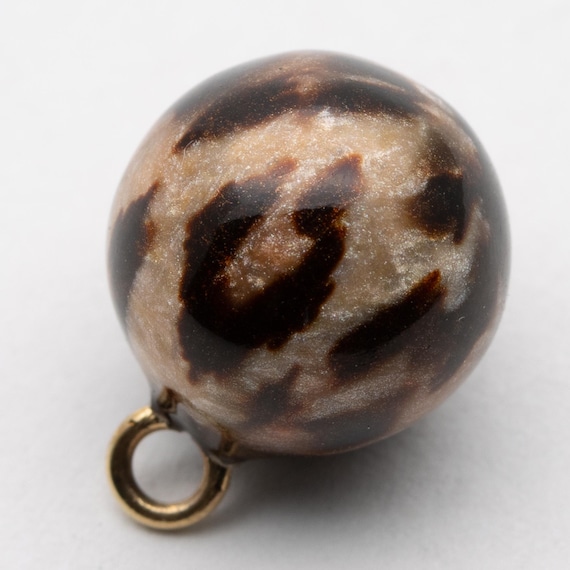 Vintage 9ct Yellow Gold Murano Glass Ball Charm