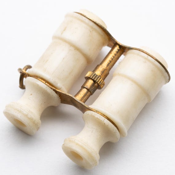 Antique Victorian Miniature Stanhope Viewer Binoculars – France Napoleon
