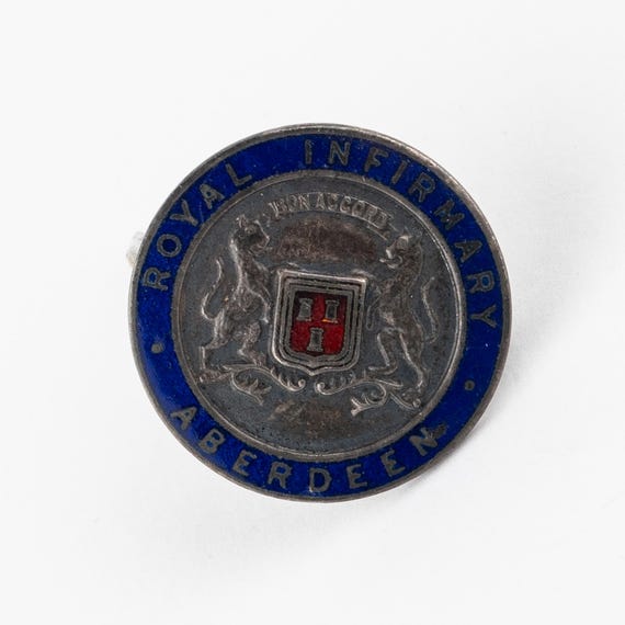 Aberdeen Royal Infirmary Silver Enamel Nursing Badge