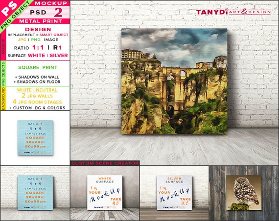 Download Blank Metal Print Square Psd Photoshop Print Mockup Book Mockup Template Free Psd All Free Mockups