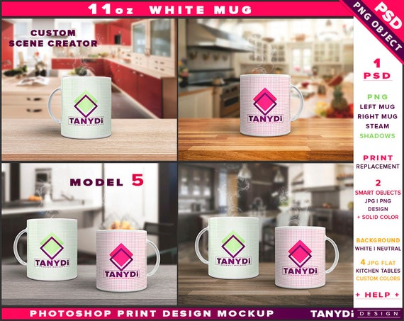 Coffee Mug 11oz Photoshop Print Mockup M5lr1
