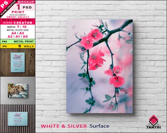 Download Metal Print Mockup Etsy