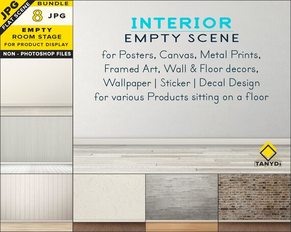 Empty Living Room Stage Jpg Mockup Bundle 8 Jpg