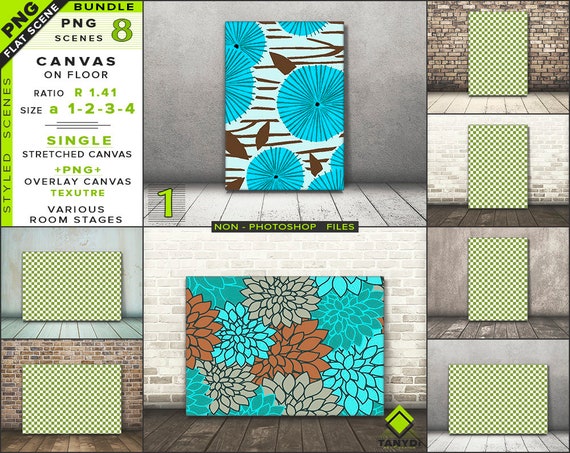 Download Free A4 A3 A2 A1 Blank Stretched Portrait Landscape Canvas (PSD) - New Download Design Mockup ...