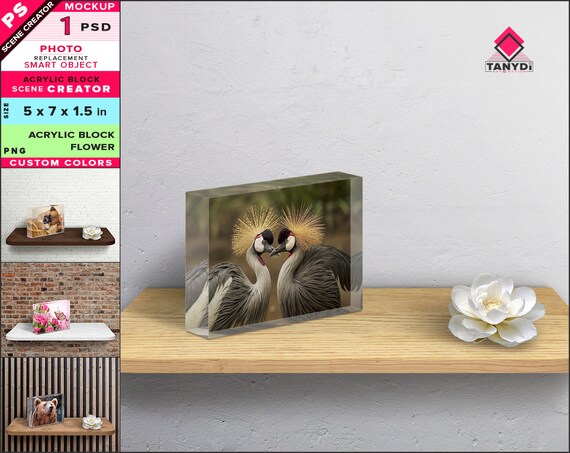 Download Acrylic Photo Block 5x7x15 Photoshop Photo Mockup Horizontal Acrylic Bookmark Mockup Psd Free Download All Free Mockups