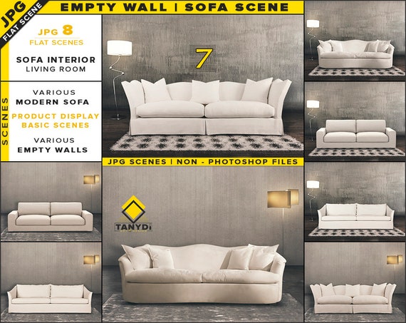 Download Free Modern Sofa Interior Blank Wall Mockup Bundle7 Styled Living Psd Best Download Design Mockup Logo Bundle Yellowimages Mockups
