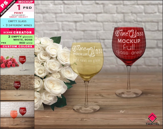 Download Free Wine Glass Photoshop Print Mockup Png Empty Glass ...