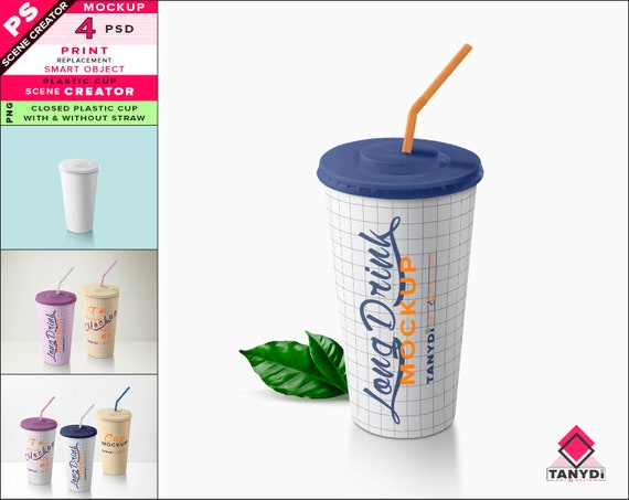 Download Free Long Drink Plastic Cup Photoshop Print Mockup Closed Cup Best Free Vehicle Mockups PSD Mockup Template