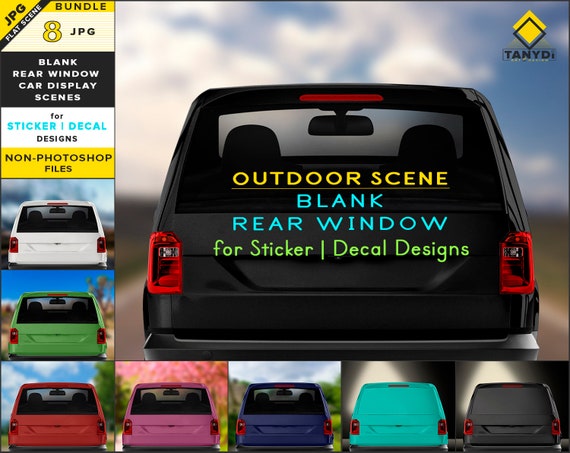 Blank Car Rear Window Jpg Mockup Bundle 8 Jpg - Free PSD Mockups | Packaging Mockups | 3D Mockups