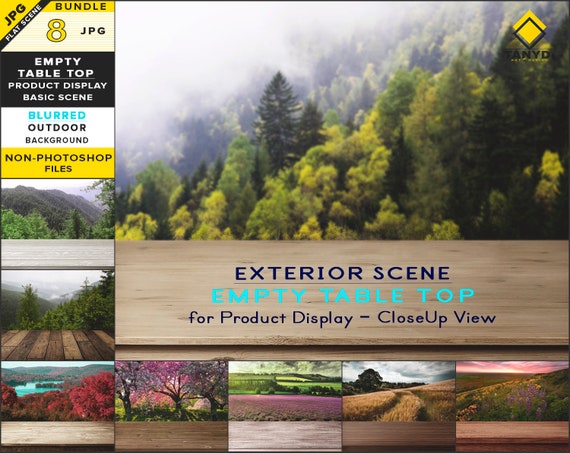Free Empty Table Top Jpg Mockup Bundle 8 Jpg Outdoor Psd New