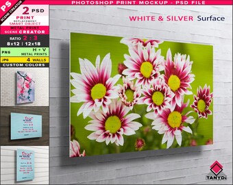 Download Metal Print Mockup Etsy