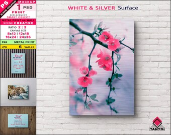 Download Metal Print Mockup Etsy