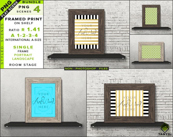 Download A1 A2 A3 A4 Blank Portrait Landscape Frame Mockup - Free ...