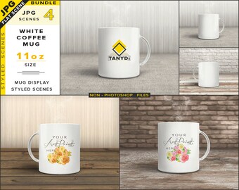 Download 11oz Coffee Mug Blank White Mug On Wooden Table Steaming Mug Jpg Mockup Scene Bundle 4 Jpg Styled Interior Mug Display Scenes New Free Psd Mockups Templates PSD Mockup Templates