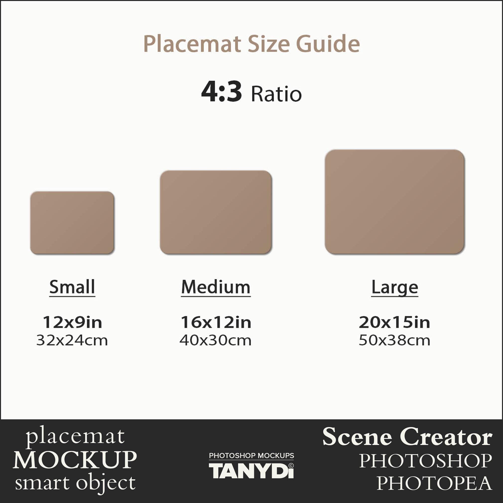 Rectangle Placemat on Table, Rounded Corners Mat, Photoshop Photopea ...