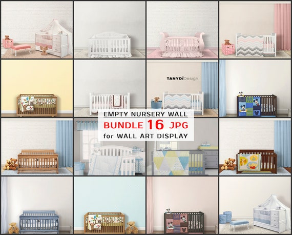 Empty Nursery Wall Bundle of 16 JPG Styled Scenes Various - Etsy