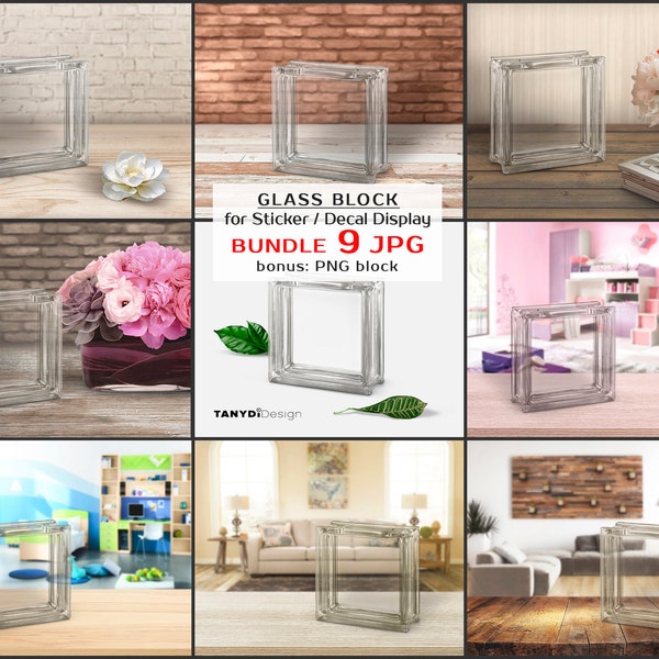 Glass Block Decals Etsy