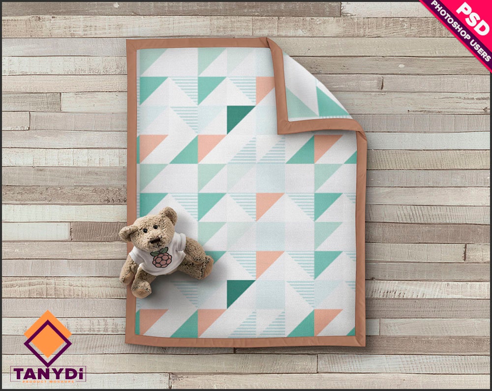 Top Full 35x45 Cotton Blanket Fabric Mockup CB2 Etsy