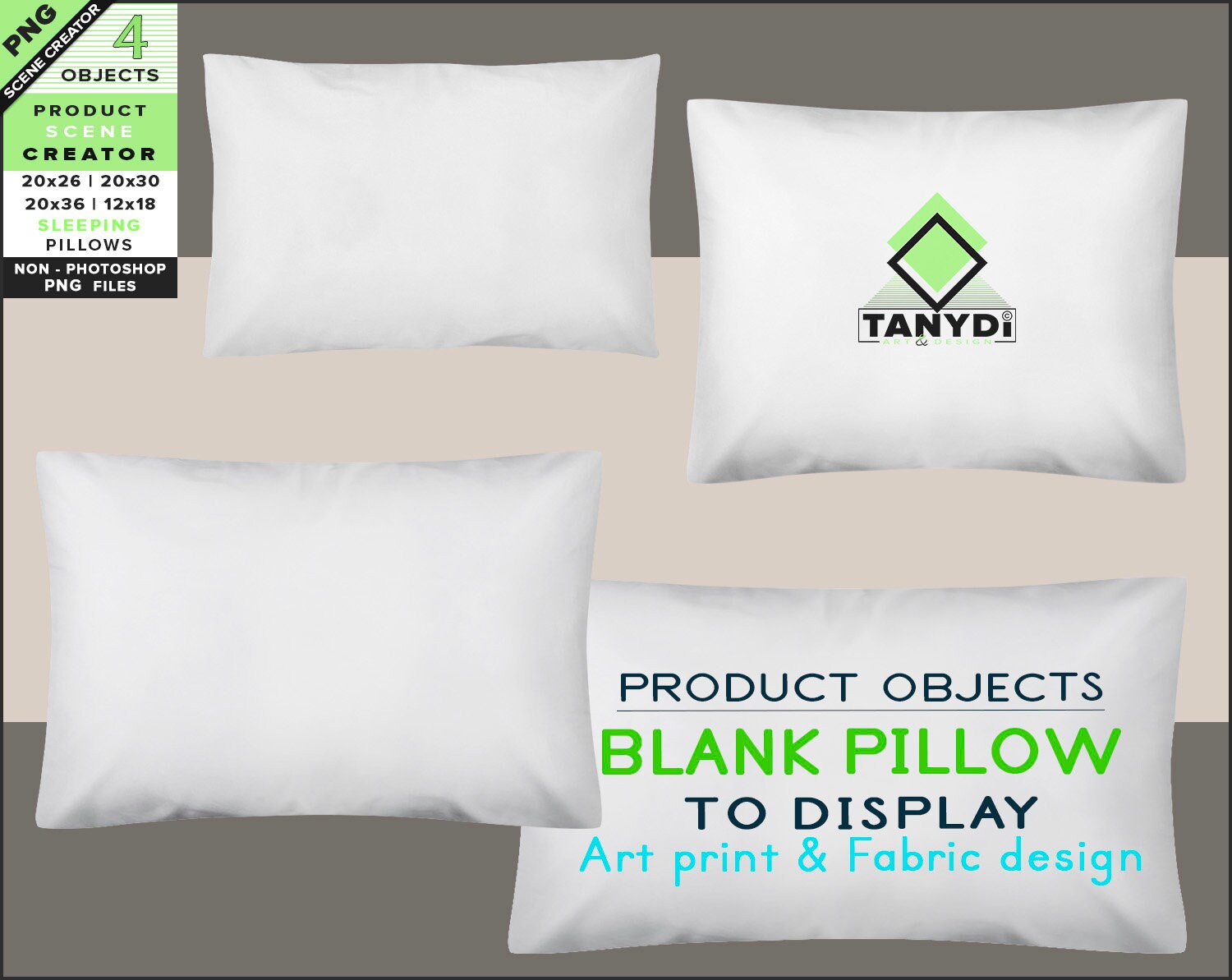 Blank Sleeping PNG Pillows 4 PNG Pillows 12x18 20x26 20x30 | Etsy