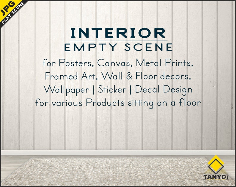 8 JPG various blank walls wooden floors rug Room stage RS-5 Interior Scene Creator Empty Light room stage JPG mockup bundle