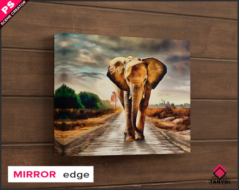 Gallery Wrap Canvas Print Mockup 12x16in 1.5