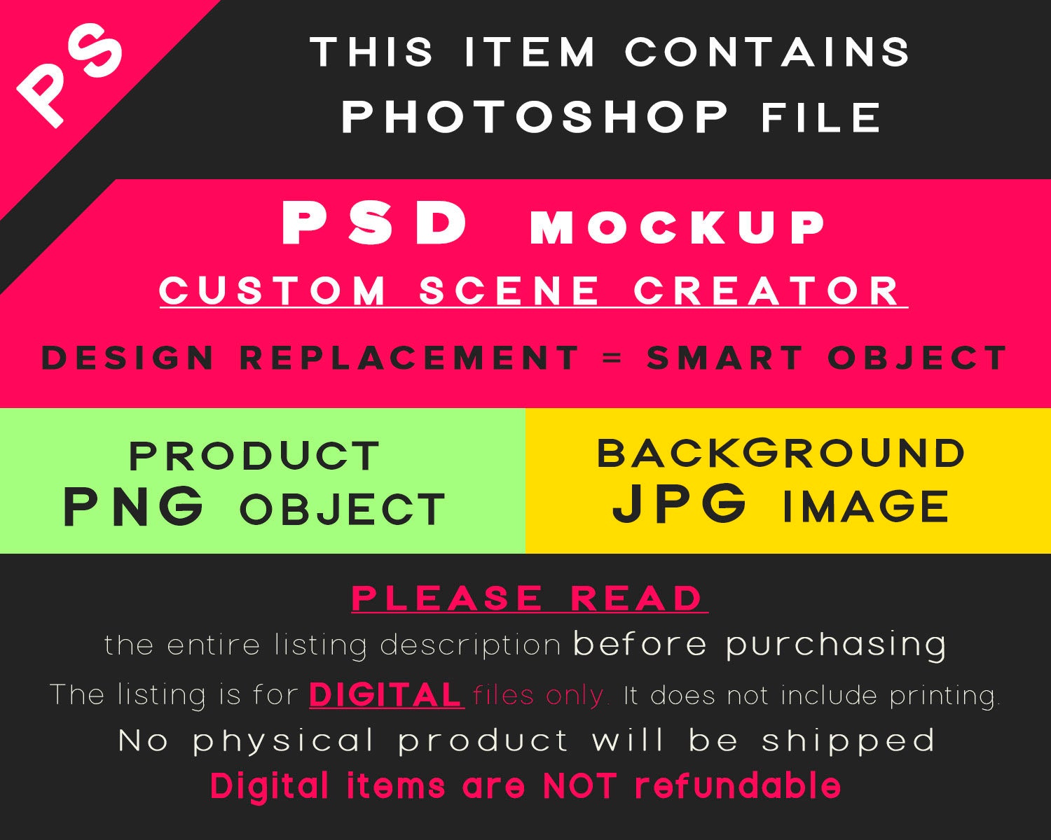 Download Metal Print on Floor Photoshop Print Mockup A4 Vertical | Etsy