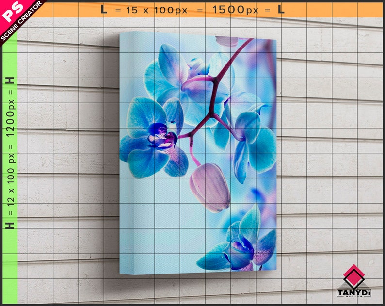 Gallery Wrap Canvas Print Mockup 12x16in 1.5