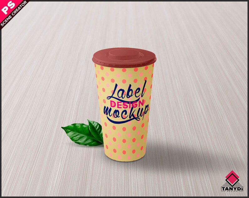 Download Long drink plastic cup Photoshop Label Mockup PNG White | Etsy