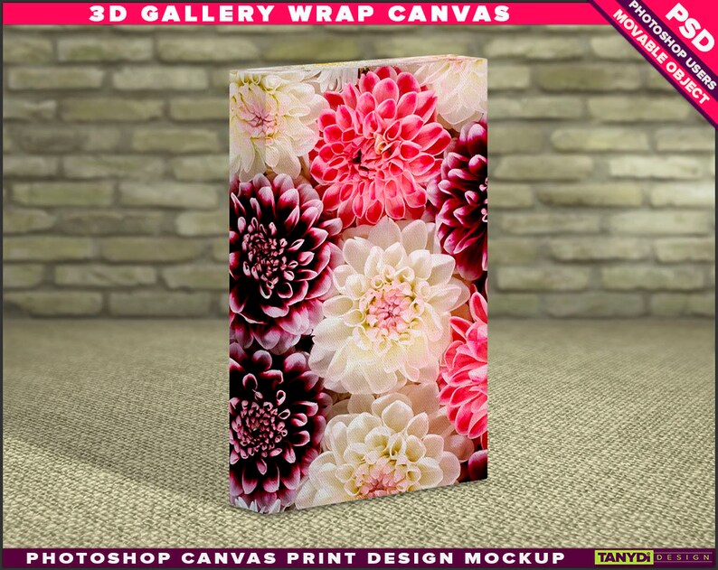 8x12 Gallery Wrap Canvas 1.5in Deep Print Mockup