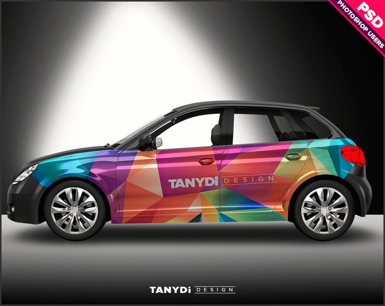 Download Car Stickers Photoshop Decal Mockup CD-1 Stickers on Left and | Etsy