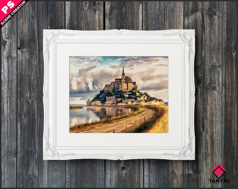 Download 11x14 Frame on Wall Photoshop Print Mockup Vertical | Etsy