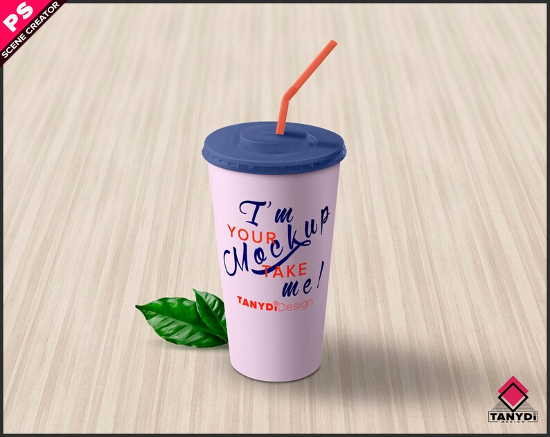 Download Long drink plastic cup Photoshop Label Mockup PNG White | Etsy