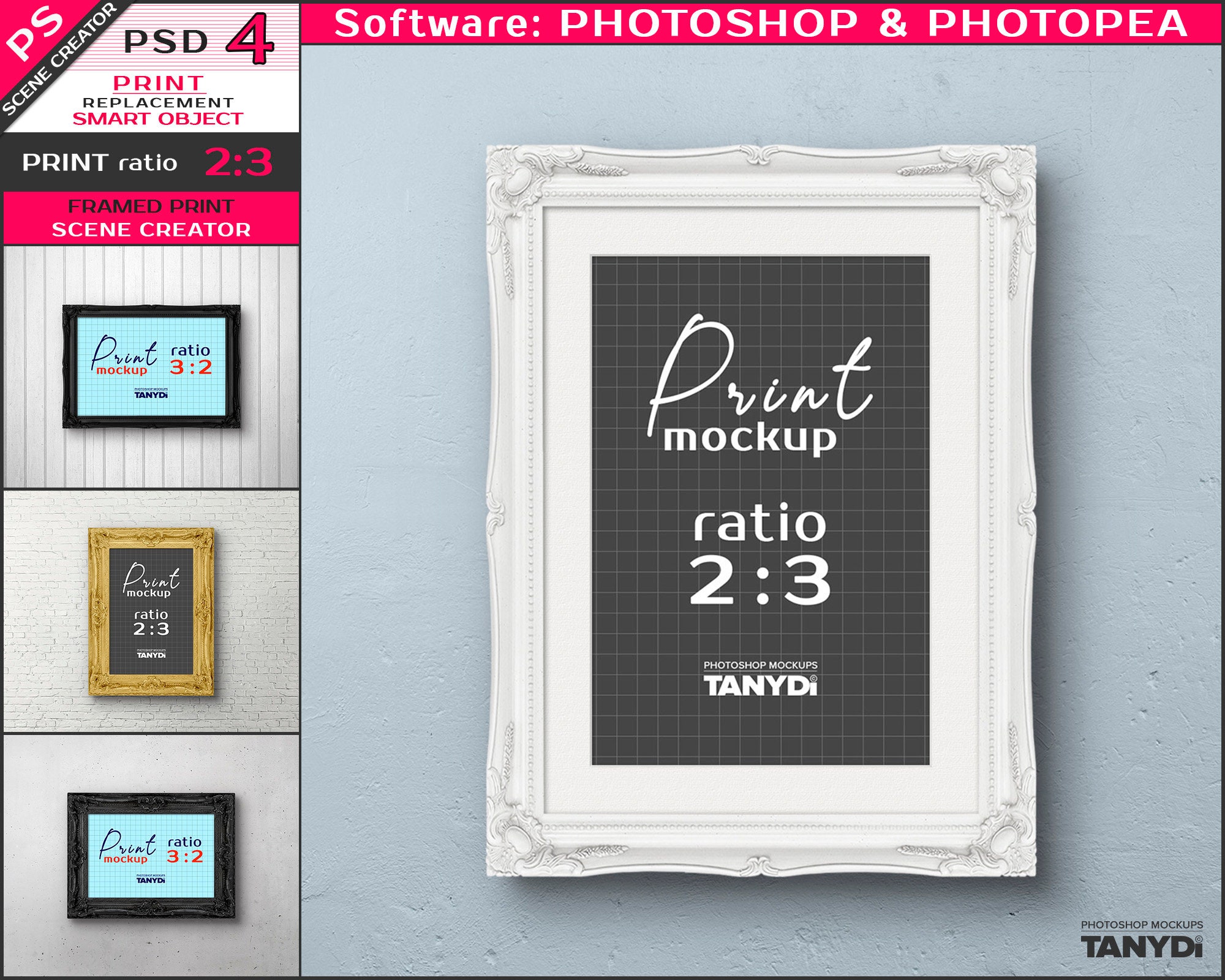 16x24 Matted Picture Frame With 20x28 Inch Satin Black Poster