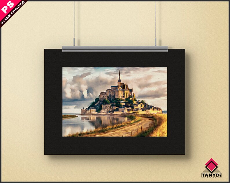 8x12 Poster on Wall Print Mockup 12x18 Vertical