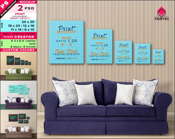 Wall Display Guide 24x30 12x16 11x14 8x10 Scene Creator - Etsy