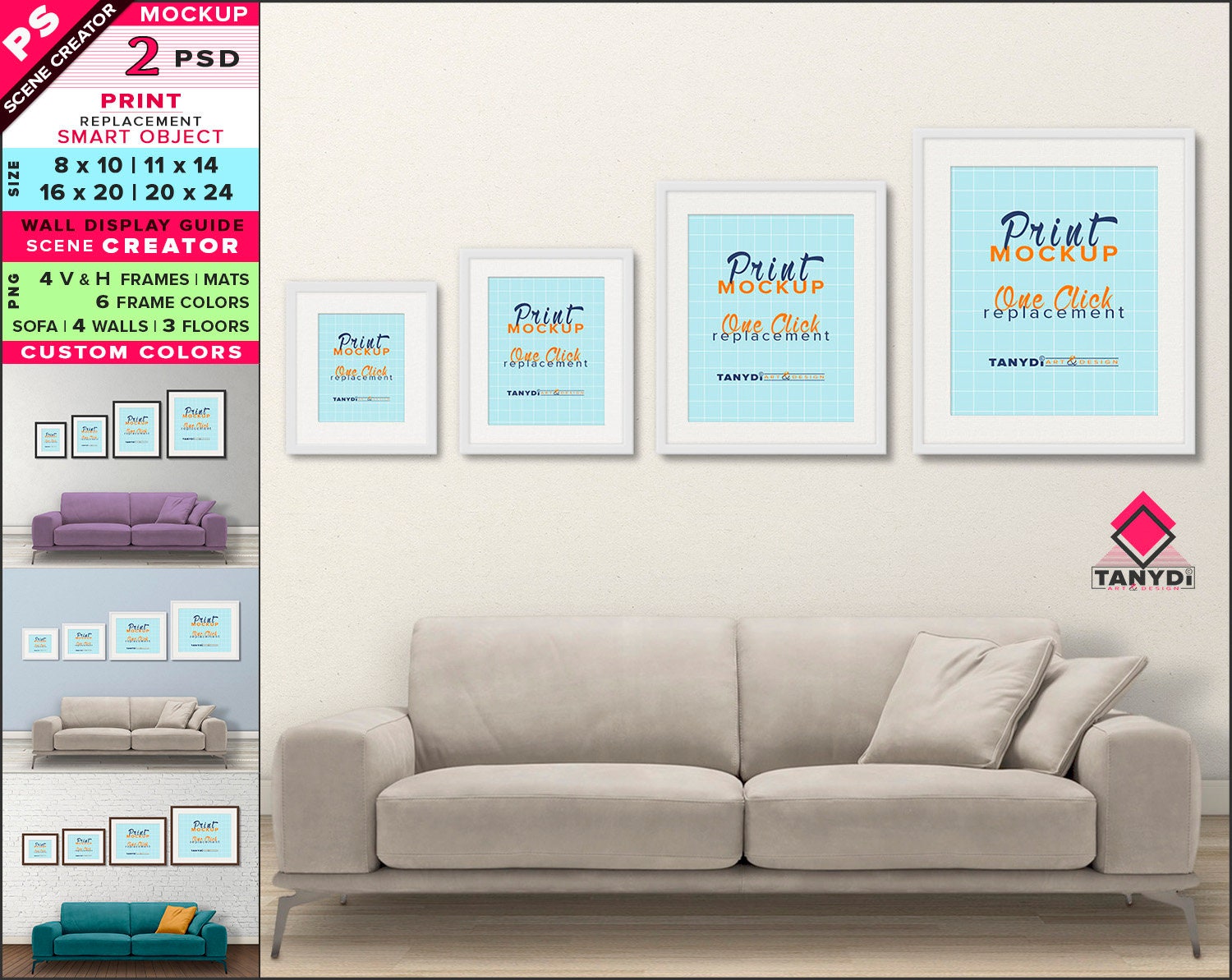 Wall Display Guide 8x10 11x14 16x20 20x24 Scene Creator Etsy Australia