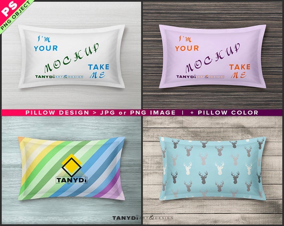Sleeping Pillow Sham 24x40 Filling 20x36 Photoshop Fabric Etsy